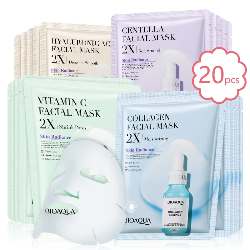 Skincare La Roche Posay - 20 قطعة/5 قطعة كينتيللا الكولاجين قناع